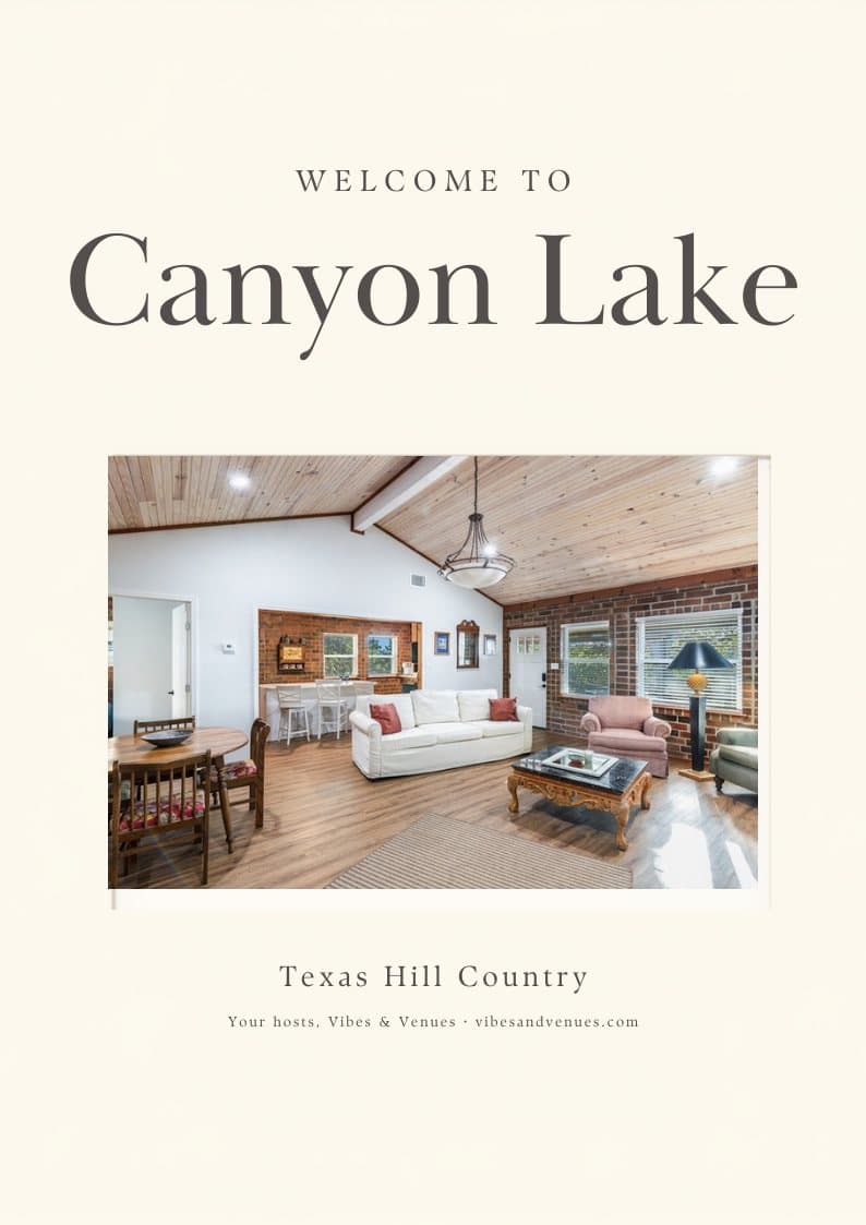 Canyon Lake welcome book cover